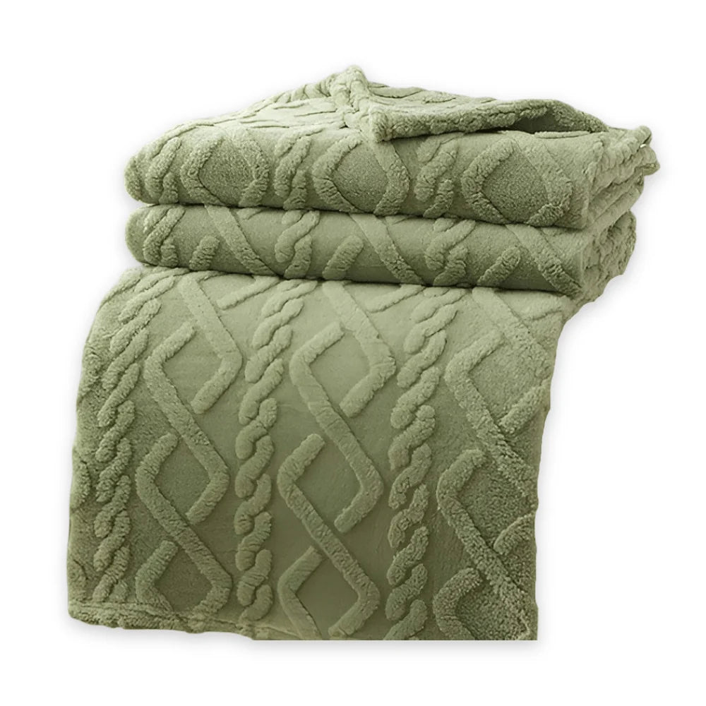 Fleece Blanket Double-Layer Soft Machine-Washable