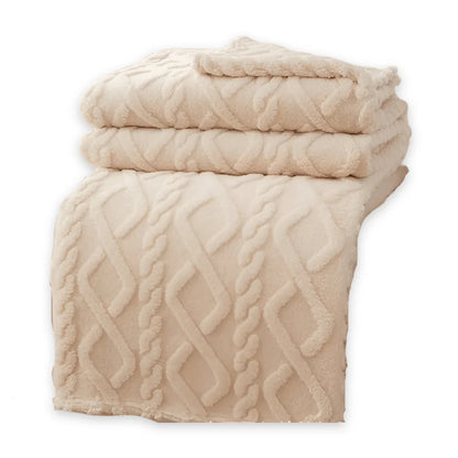 Fleece Blanket Double-Layer Soft Machine-Washable