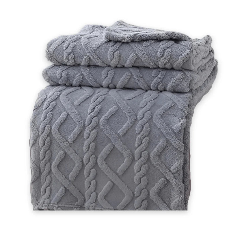 Fleece Blanket Double-Layer Soft Machine-Washable