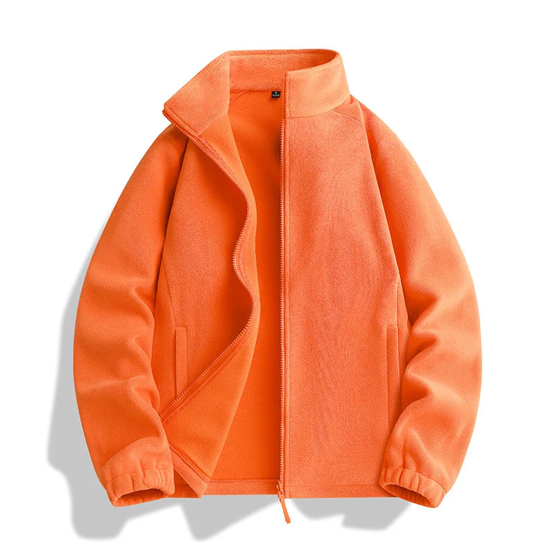 Fleece Jacket Microfleece Full-Zip Side Pockets
