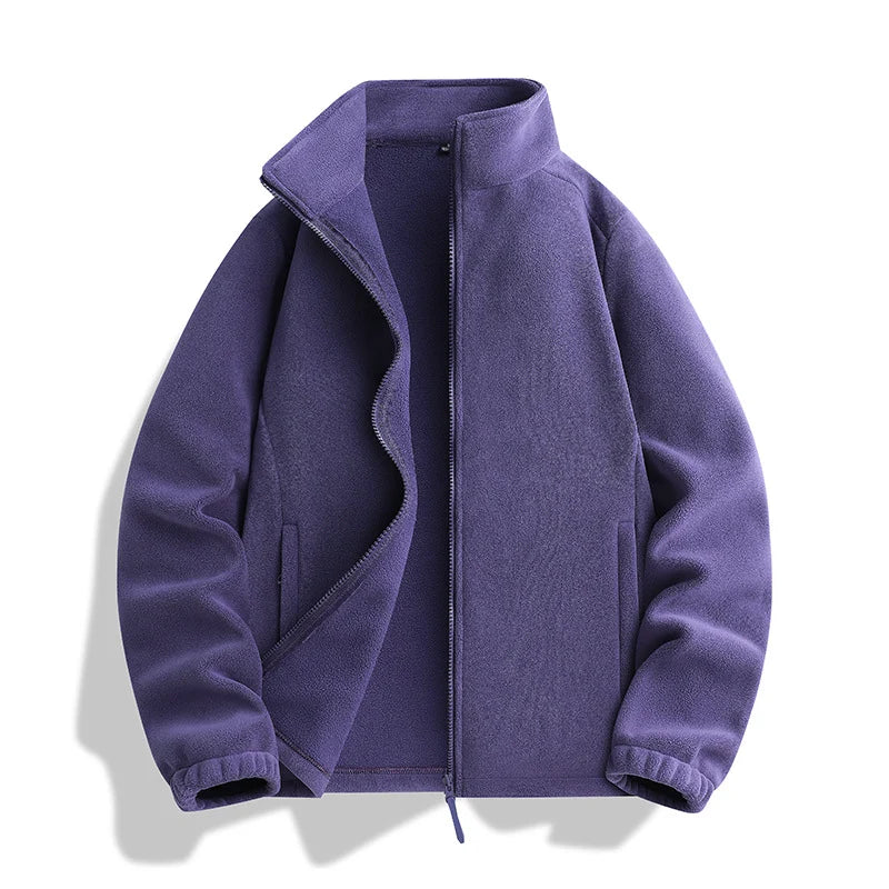 Fleece Jacket Microfleece Full-Zip Side Pockets