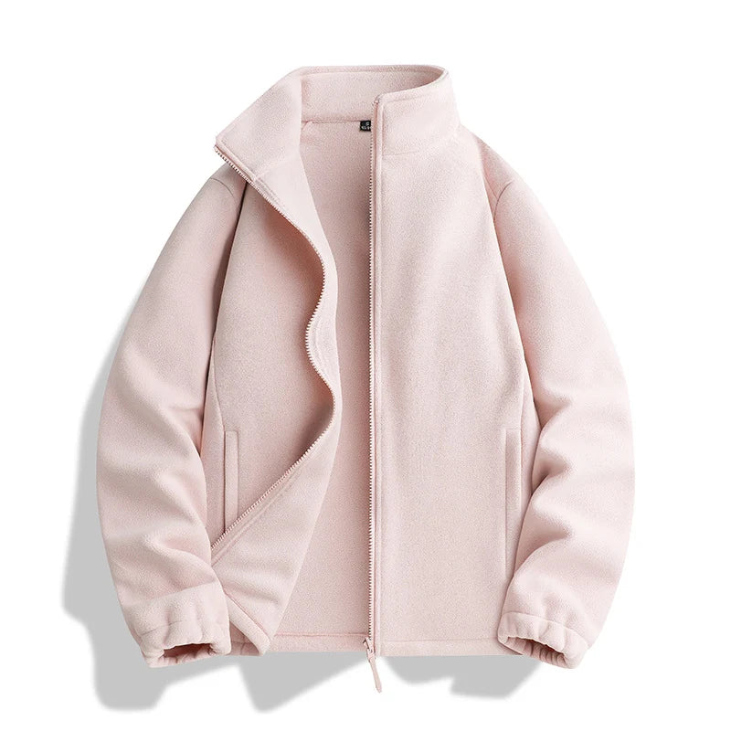 Fleece Jacket Microfleece Full-Zip Side Pockets