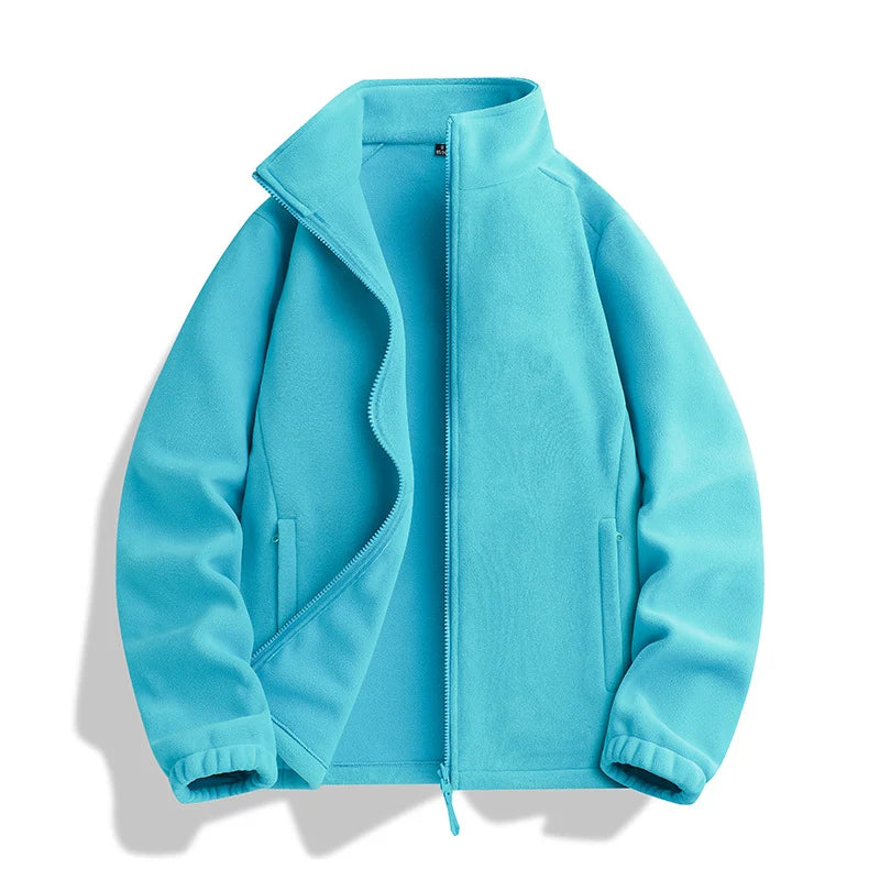 Fleece Jacket Microfleece Full-Zip Side Pockets
