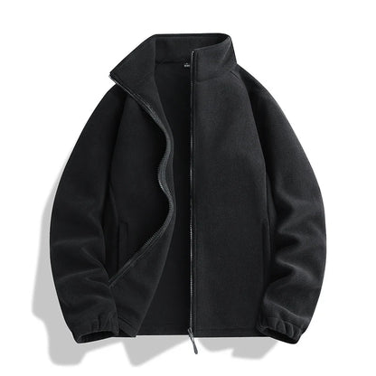 Fleece Jacket Microfleece Full-Zip Side Pockets