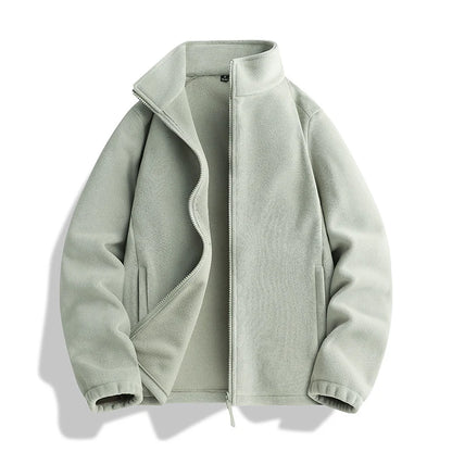 Fleece Jacket Microfleece Full-Zip Side Pockets