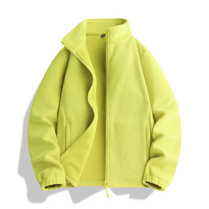 Fleece Jacket Microfleece Full-Zip Side Pockets