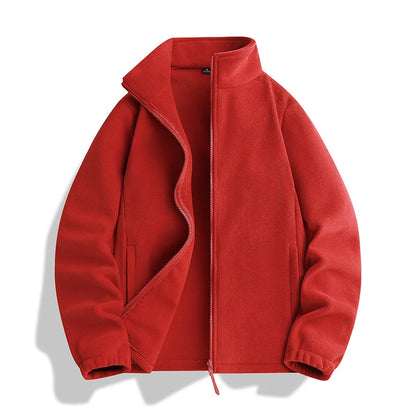 Fleece Jacket Microfleece Full-Zip Side Pockets