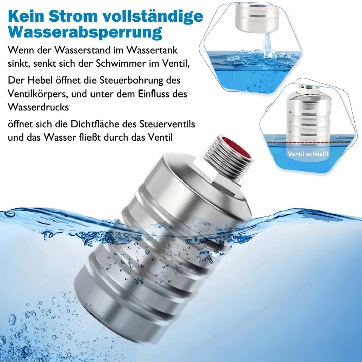 Float Valve 304 Stainless Steel Top & Side Inlets
