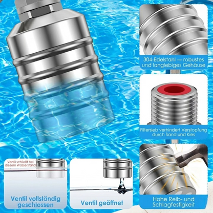 Float Valve 304 Stainless Steel Top & Side Inlets