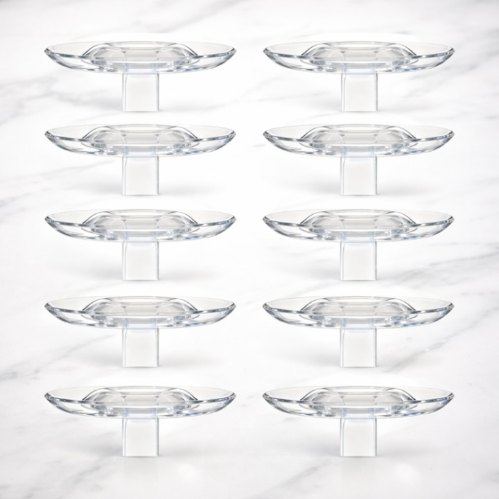 Floating Flower Holder Transparent Set of 10