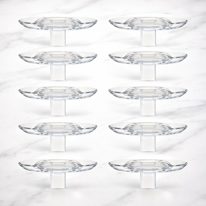 Floating Flower Holder Transparent Set of 10