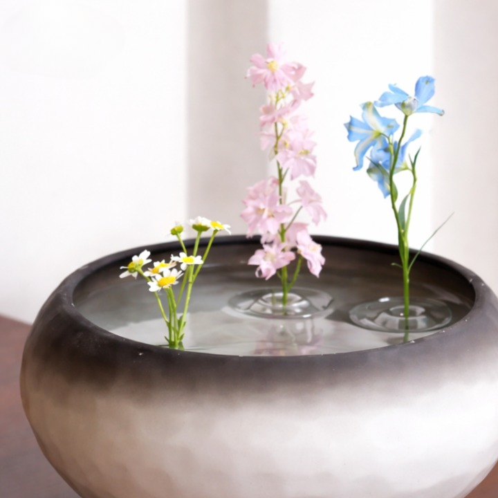 Floating Flower Holder Transparent Set of 10