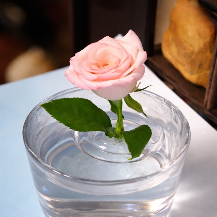 Floating Flower Holder Transparent Set of 10