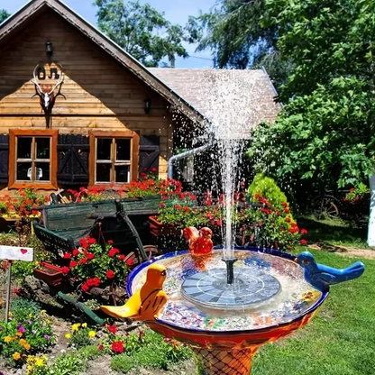 Floating Fountain Solar-Powered Bird-Friendly 17cm Diameter