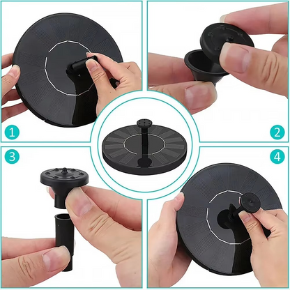 Floating Fountain Solar-Powered Bird-Friendly 17cm Diameter