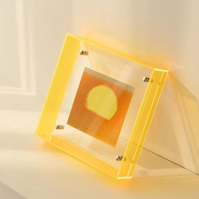 Floating Picture Frame Clear Acrylic Wall & Tabletop