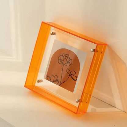 Floating Picture Frame Clear Acrylic Wall & Tabletop