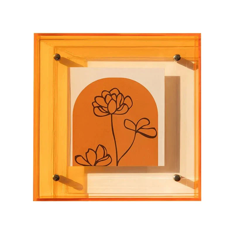 Floating Picture Frame Clear Acrylic Wall & Tabletop