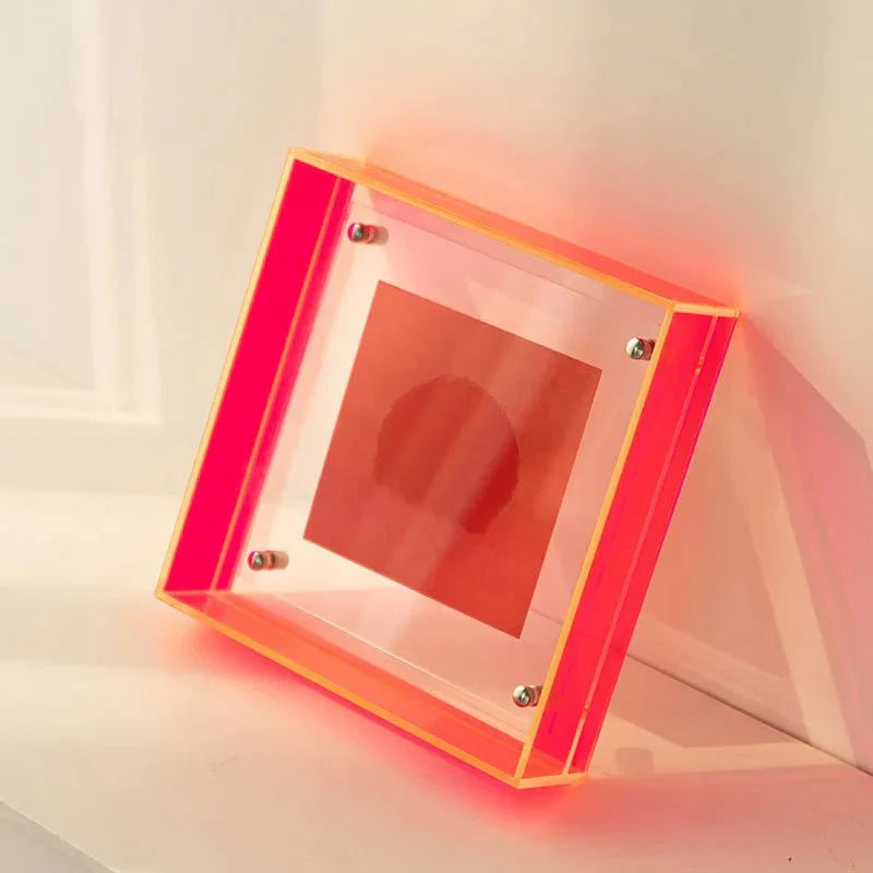 Floating Picture Frame Clear Acrylic Wall & Tabletop