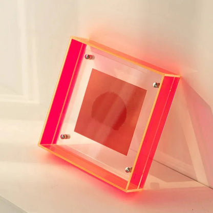 Floating Picture Frame Clear Acrylic Wall & Tabletop