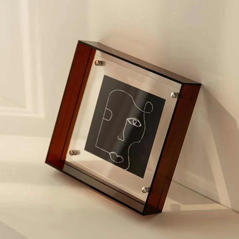 Floating Picture Frame Clear Acrylic Wall & Tabletop