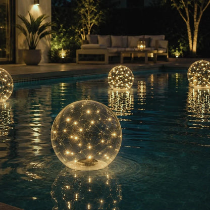 Floating Pool Light Solar-Powered Inflatable Waterproof LED