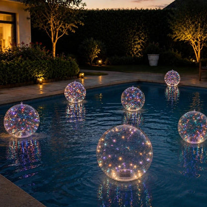Floating Pool Light Solar-Powered Inflatable Waterproof LED