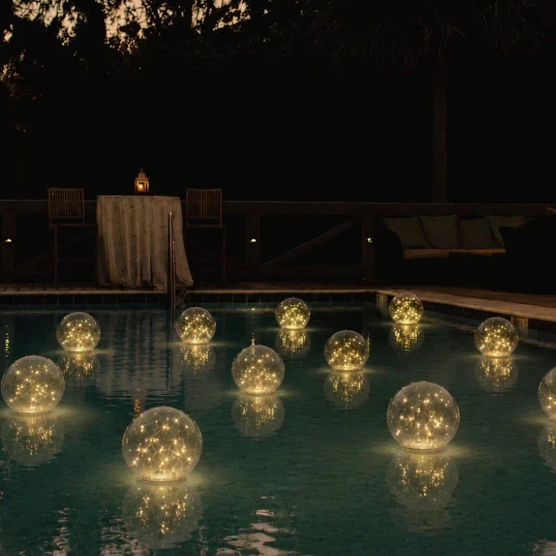 Floating Pool Light Solar-Powered Inflatable Waterproof LED