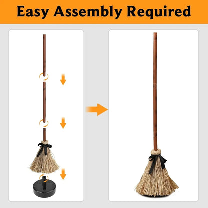 Floating Witch Broom Sound & Touch Activated