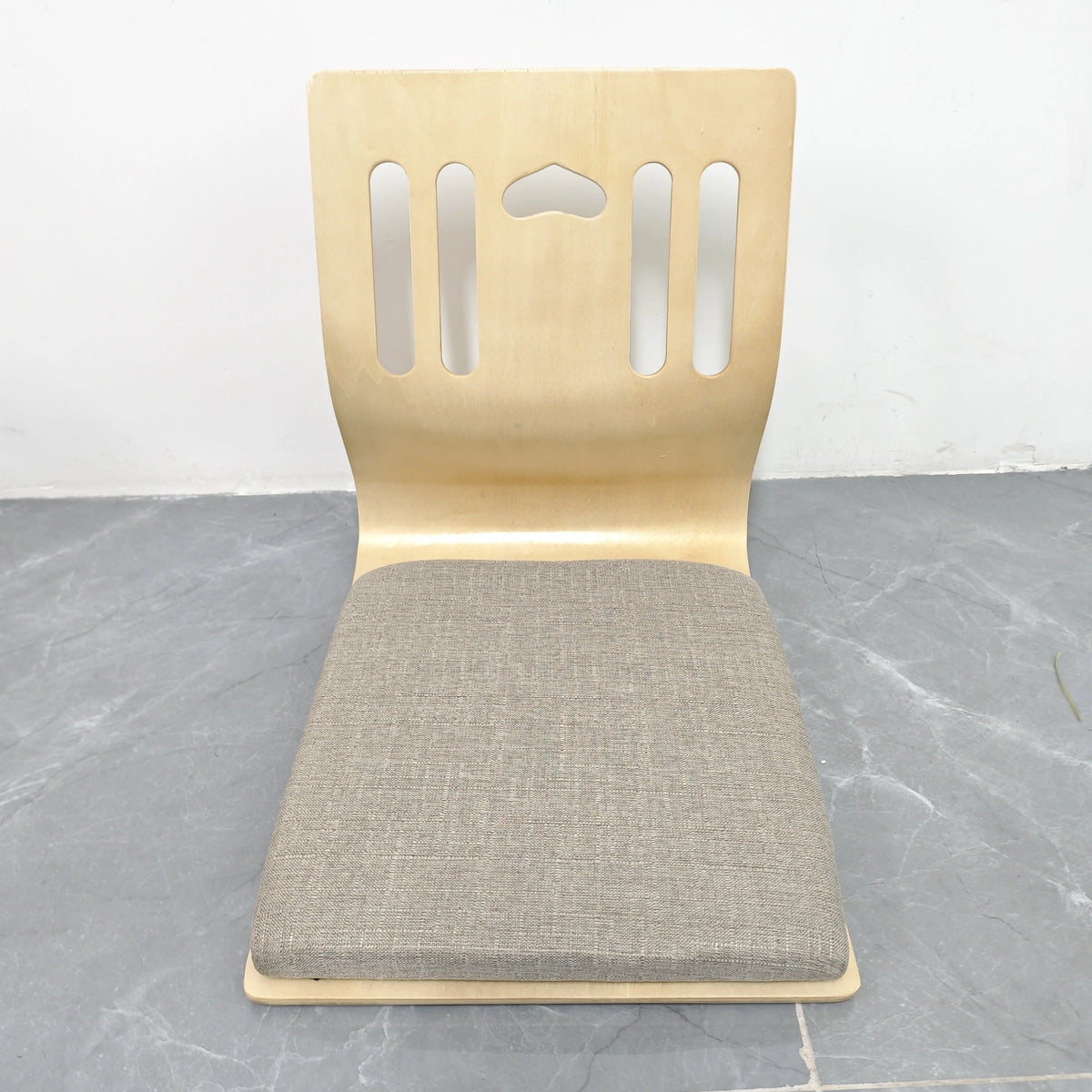 Floor Chair Birch Wood Frame Cotton Cushion