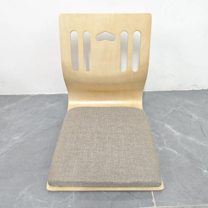 Floor Chair Birch Wood Frame Cotton Cushion