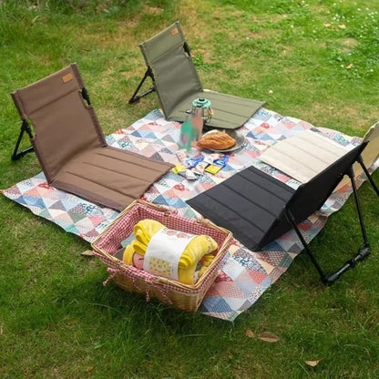 Floor Chair Foldable Padded Seat & Adjustable Backrest