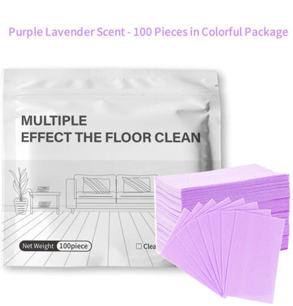 Floor Cleaning Wipes Water-Soluble Biodegradable Enzymes Pack of 100