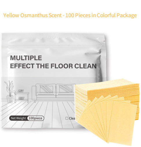 Floor Cleaning Wipes Water-Soluble Biodegradable Enzymes Pack of 100