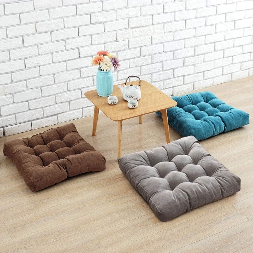 Floor Cushion Japanese Quilted Cotton Corduroy Thick Foam