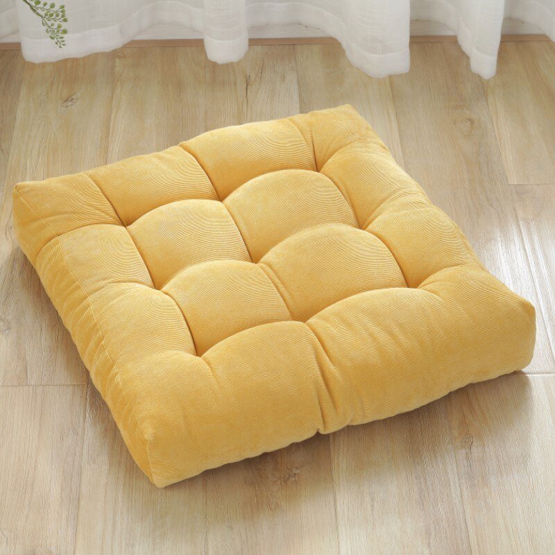 Floor Cushion Japanese Quilted Cotton Corduroy Thick Foam