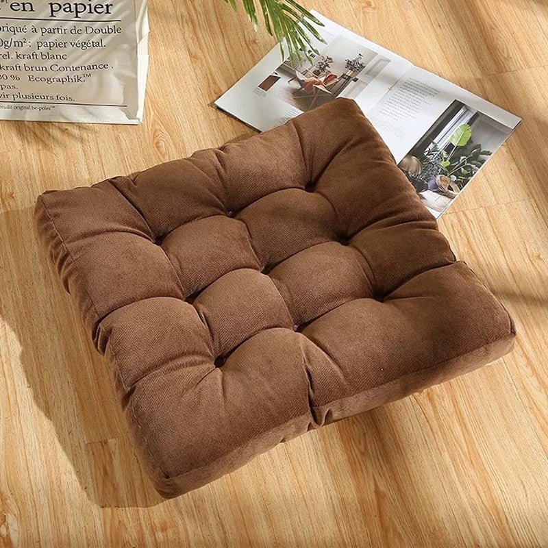 Floor Cushion Japanese Quilted Cotton Corduroy Thick Foam