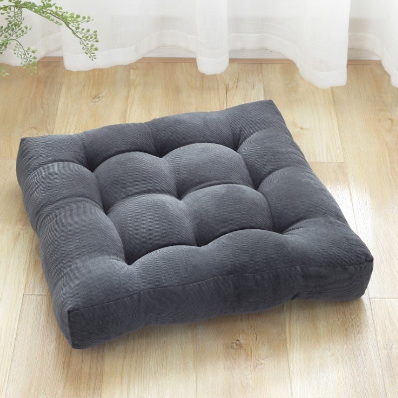 Floor Cushion Japanese Quilted Cotton Corduroy Thick Foam