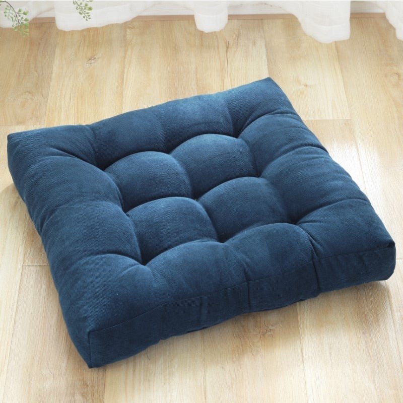 Floor Cushion Japanese Quilted Cotton Corduroy Thick Foam