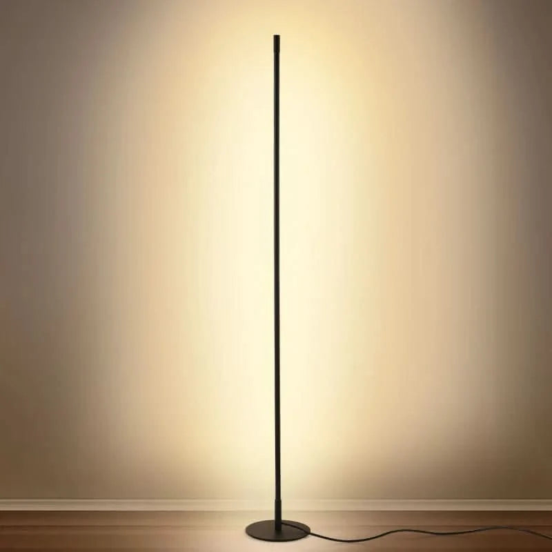 Floor Lamp Slim Dimmable Warm White LED Metal Body