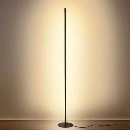 Floor Lamp Slim Dimmable Warm White LED Metal Body