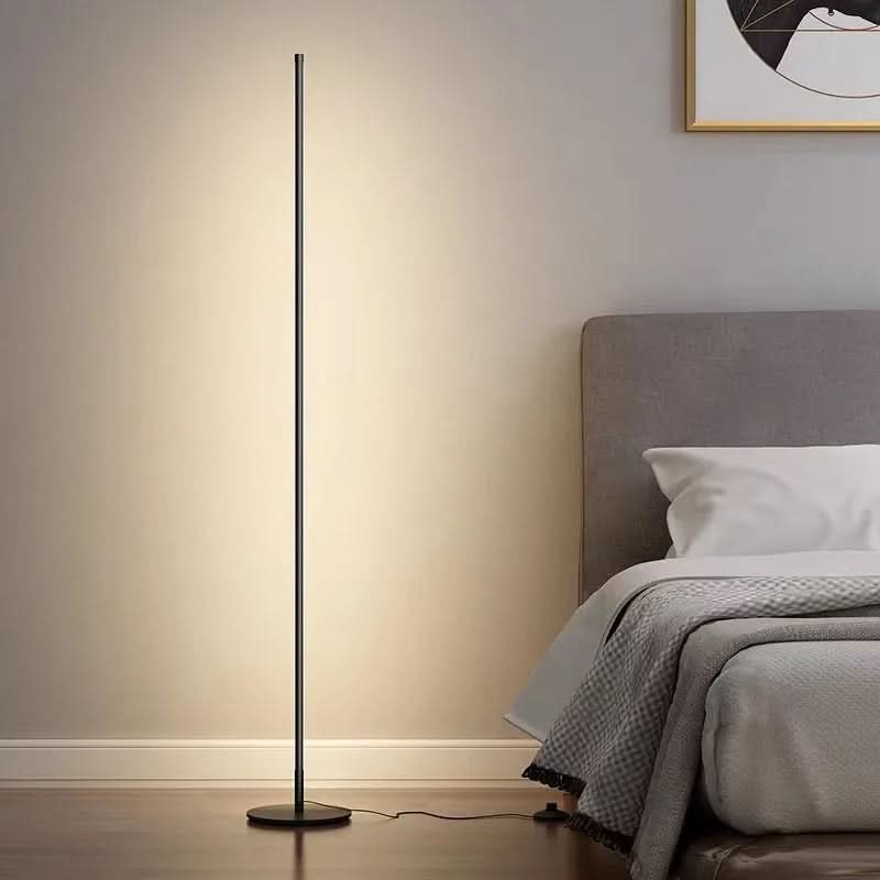 Floor Lamp Slim Dimmable Warm White LED Metal Body