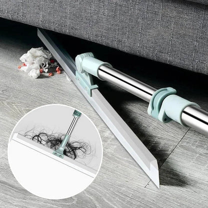 Floor Mop Telescopic Handle 180° Swivel Silicone Lip