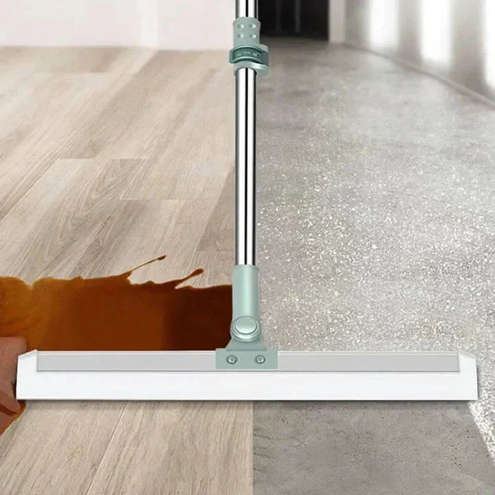 Floor Mop Telescopic Handle 180° Swivel Silicone Lip