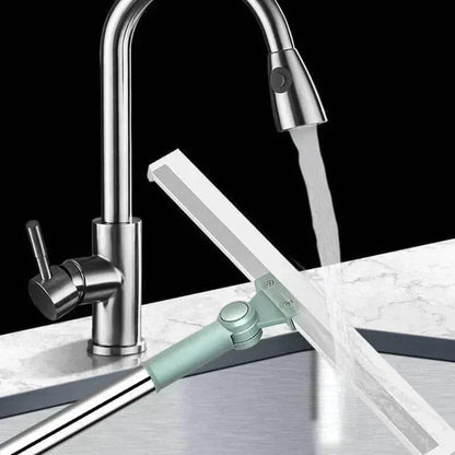 Floor Mop Telescopic Handle 180° Swivel Silicone Lip