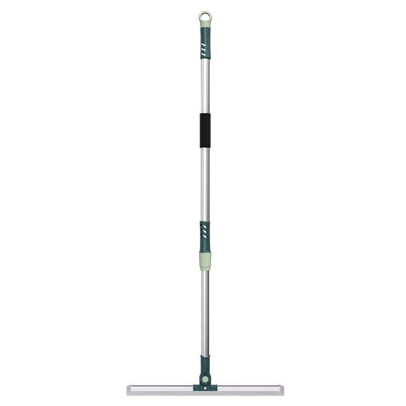 Floor Squeegee 180° Rotating Head Telescopic Handle Silicone Blade