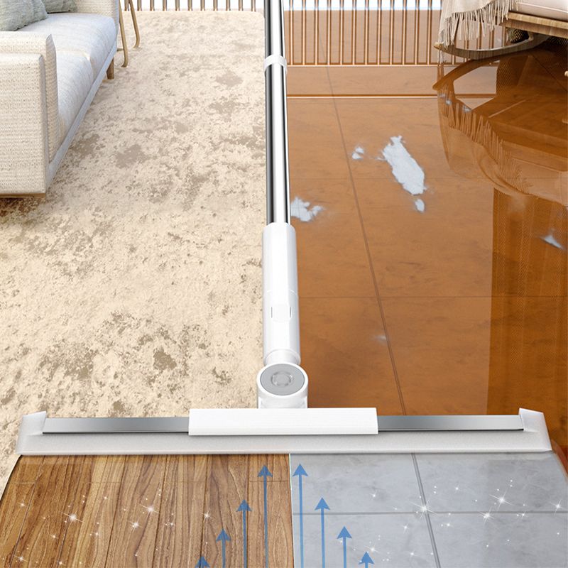 Floor Squeegee 3-in-1 Silicone Head 180° Rotating Telescopic Handle