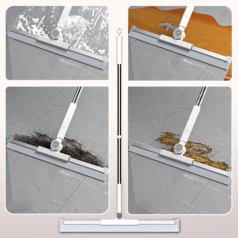 Floor Squeegee 3-in-1 Silicone Head 180° Rotating Telescopic Handle