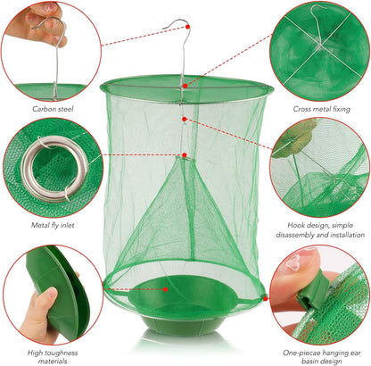 Fly Trap Foldable Mesh Non-Toxic Reusable