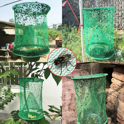 Fly Trap Foldable Mesh Non-Toxic Reusable